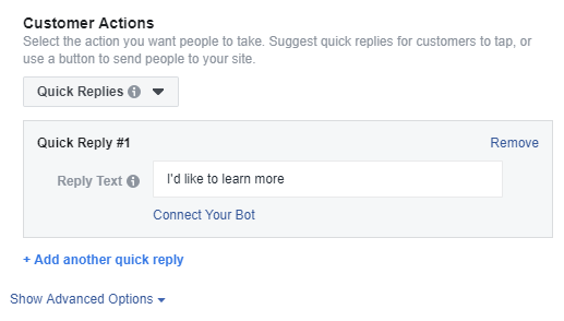 Facebook Messenger Ad