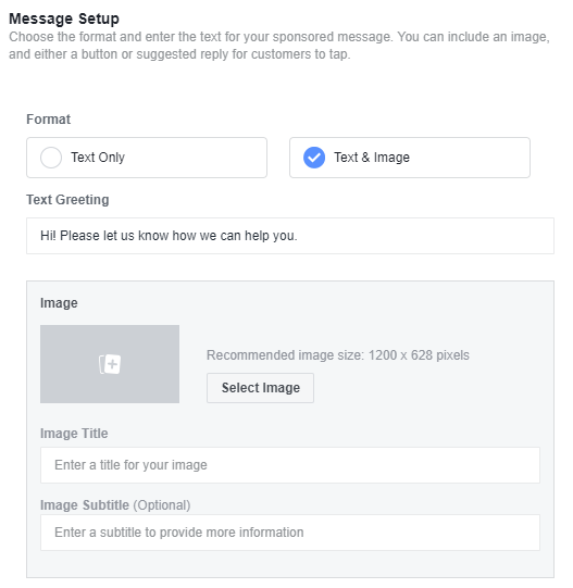Facebook Messenger Ad