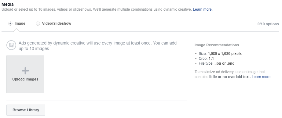 Facebook Dynamic Creatives