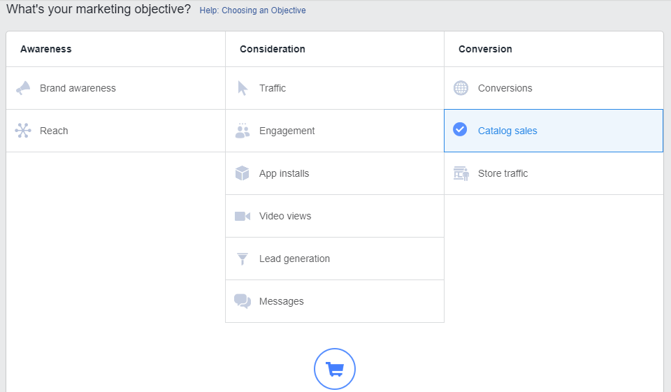 Campaign for Facebook Dynamic Ads 