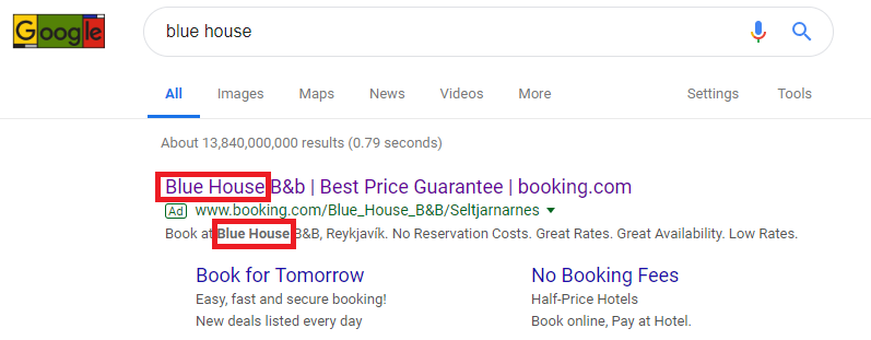 Google Ads quality score