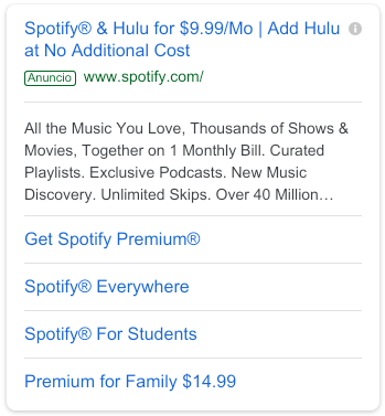 Copies for Google Ads